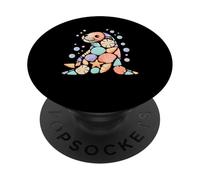Recolector De Playa Conchas Lobo Marino Concha PopSockets PopGrip Adhesivo