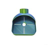 Recolector de virutas de perforación para botellas de plástico - Herramienta de recogida de polvo y desechos con guía de taladro, resistente para construcción de PLA, 10.6 x 8.(verde)