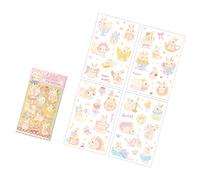 Recompensa para niños Pegatinas de PET Autoadhesivos Animales para Envoltura de cuadernos Accesorios de teléfono Pegatinas creativas para álbumes de recortes