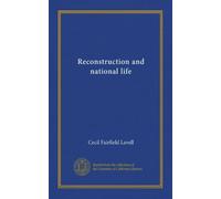 Reconstruction and national life