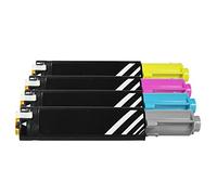 Reconstruido para Epson Aculaser C 1100 N - C13S050187 - C13S050190 - Toner conjunto negro, cian, Magenta, amarillo - Para aprox. 4 x 4.000 paginas (5% cobertura)