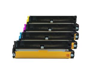 Reconstruido para Epson Aculaser C 1900 D - C900 / C13S050100 & C13S050097 - C13S050099 - Toner conjunto negro, cian, Magenta, amarillo - Para aprox. 4 x 4.500 paginas (5% cobertura)