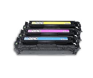 Reconstruido para HP LaserJet Pro CP 1521 n - 128A / CF371AM - Toner conjunto cian, Magenta, amarillo - Para aprox. 3 x 1.300 paginas (5% cobertura)