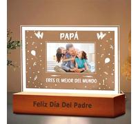 RecontraMago Dia del padre regalos originales para hombre - Lampara Personalizada regalo papa fotos personalizados cosas que regalar día pareja cumpleaños personalizadas con foto padres (3)