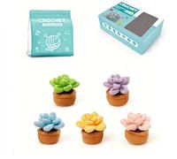 RecontraMago Kit crochet diy ganchillo completo principiantes set manualidades lana flores animales peluche tejido aprendizaje relajante creativo regalo original mujer niños navidad cumpleaños (4)