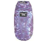 Record - Abrigo Impermeable Moonwalk para Perros con Acolchado Extra, Cierre de Velcro y Agujero para la Correa. Protege de la Lluvia y el frío, máxima Comodidad y Ajuste Ajustable | Morado, 3XS