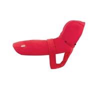 Record - Abrigo Impermeable para Perros Brumy con Capucha extraíble. Impermeable cálido y Resistente, Proteger a tu Perro de la Lluvia y el frío | Rojo, S - Longitud de Espalda 35 cm