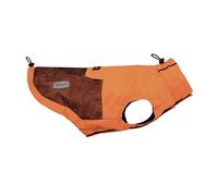 Record - Abrigo Impermeable y Cortavientos para Perros, cómodo, con elásticos para Patas y adherencia de Cuello Ajustable | 2XL, Naranja, Longitud de la Espalda 55 cm