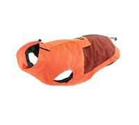 Record - Abrigo Impermeable y Cortavientos para Perros, cómodo, con elásticos para Patas y adherencia de Cuello Ajustable | 3XL, Naranja, Longitud de la Espalda 60 cm