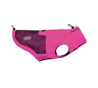 Record - Abrigo Impermeable y Cortavientos para Perros, cómodo, con elásticos para Patas y adherencia de Cuello Ajustable | XL, Fucsia, Longitud de la Espalda 50 cm