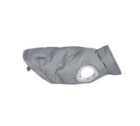 Record - Abrigo Sofi para Perros Impermeable para Perros con Estilo Romántico, Acolchado, Resistente al Agua, con Cierre de Velcro y Agujero Correa | Gris, XL