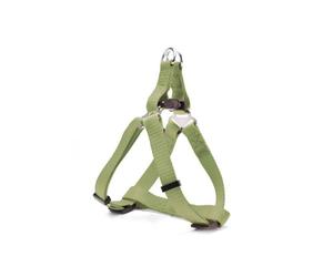 Record - Arnés para Perros - X-Style con Hebilla de Metal de Mariposa - Hecho de Nailon Suave - Talla XL - Circunferencia 53-81 cm- Color Verde