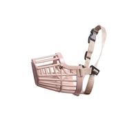 Record - Bozal para Perros - Fabricado en plástico con Correa Ajustable de Nailon - Práctico Clip de Cierre de plástico - Talla 3XL - Color Beige