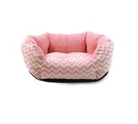 Record - Cama Acolchada para Perros y Gatos Cachorros, Suave y acogedora, cojín para Perros y Gatos | S - 60 x 50 x 20 cm, Color Rosa