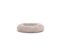 Record - Caseta con Forma de rosquilla para Perros y Gatos. Cama para Animales con Base Antideslizante, Impermeable y Lavable. Cojín Redondo de 90 x 25 cm de diámetro, Color Beige Oscuro