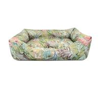 Record - Caseta para Perros Estambul. Cama para Perros de polialgodón con diseño Floral en Tonos Pastel, Suave y acogedora | XS - 50 x 35 x 14 cm