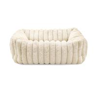 Record - Caseta Rectangular Comfit para Perros y Gatos. Cama para Animales Suave y acogedora de Felpa. Medidas 50 x 40 x 15 (alt.) cm, Beige