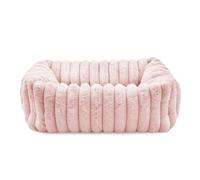 Record - Caseta Rectangular Comfit para Perros y Gatos. Cama para Animales Suave y acogedora de Felpa. Medidas 60 x 50 x 17 (alt.) cm, Color Rosa