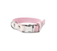 Record - Collar para Perros y Gatos Tokyo - Fabricado en símil Piel con Acabado irridiscente - Talla S - 1,5 cm - Circunferencia 35-48 cm - Color Rosa Cambiante