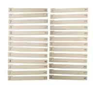 Record Dividers - Vinyl Alphabet Wooden Holders, A Z Labeled 26 Piece Organizer | 36x5cm Space-Saving Record Holder | For Music Collections Album Shelves Media Vertical Horizontal Bookmark Filing