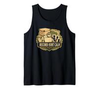 Record Hunt Calm Mapa Brújula Ruta Camiseta sin Mangas