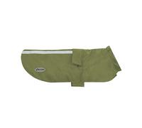 Record - Impermeable para Perros Giger. Plegable con Interior Transpirable de Malla, Bandas Reflectantes y elásticos Ajustables para Patas traseras - Cómodo y Seguro para Cada Paseo | Verde, L