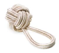 Record - Juguete para Perros de algodón Natural. Tirante para Perros Resistente, Suave Tirar y Tirar de la Cuerda. Estimula la masticación favoreciendo la Limpieza de los Dientes |