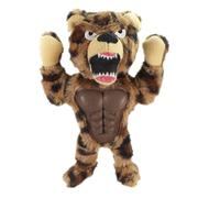 Record - Juguete para Perros de Peluche musculoso con Squeaker y sección Dura para Limpieza Dental - Estimula el interés y resiste mordeduras intensas | Oso, 25 cm