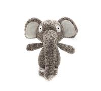 Record - Juguete para Perros de Peluche Softy - Peluche para Perros Suave y Resistente, en Tonos Grises con chirriador Integrado para una diversión asegurada | Elefante, 16,5 cm