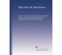 Record of decision: Silver Fire Recovery Project, final environmental impact statement, Siskiyou National Forest : Galice and Gold Beach Ranger Districts, Josephine and Curry counties, Oregon