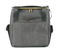 Record Organizer - Caja de almacenamiento de registro - Travel Organizer Bag for CDs and Álbums - Carrying Case with Dividers Holds Up To 45 Records - Durable Vinyl Storage for Collection, Transport