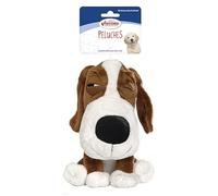 Record - Peluches para Perros con Squeaker Lazy Dog - Tamaño 20 cm - Colores Surtidos - Tejido Suave - Resistente a mordeduras - Peluche para Perros Cachorros
