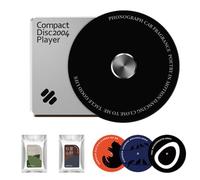 Record Player Car Difusor Air - Fabricante de clip de salida de aire, fragancia de tablero retro | Soporte de perfume ligero de estilo lujoso, aroma de largo desgaste, clip de ventilación de pug