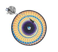 Record Player Mat - 12 Inch Motion Illusion Mat | Felt Turntable Accessory - Artistic optical design slipmat for DJs audiophiles vinyl collectors clubs or home enhancing performance and visual appeal