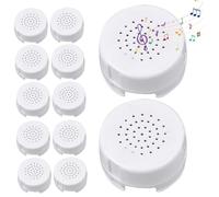 Recordadora de Voz de 12 pcs para un Animal Relleno de 30 Segundos Recordadora de Voz Mini de con reproducción de Animal Relleno grabable Insertar Mensaje Dispositivo de grabación para Lujoso Toy