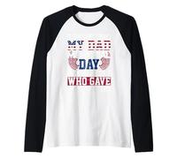 Recordando el Día de los Caídos de Mi Papá y los Que lo dieron Todo Camiseta Manga Raglan