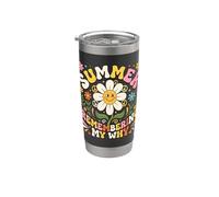 Recordando mi mentalidad estética retro hippie de los años 70 Vaso térmico de acero inoxidable de doble pared