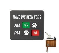 Recordatorio De Alimentación Para Mascotas Tabla AM/PM Con Deslizador Sí/No