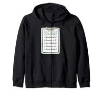 Recordatorio de hábitos saludables de diseño de Lista de verificación de SelfCare Sudadera con Capucha