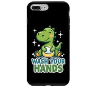 Recordatorio de higiene de Dinosaurios para lavarse Las Manos Carcasa para iPhone 7 Plus/8 Plus