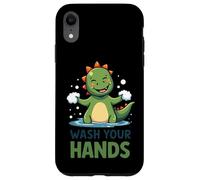 Recordatorio de higiene de Dinosaurios para lavarse Las Manos Carcasa para iPhone XR