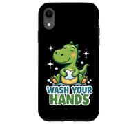 Recordatorio de higiene de Dinosaurios para lavarse Las Manos Carcasa para iPhone XR