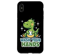 Recordatorio de higiene de Dinosaurios para lavarse Las Manos Carcasa para iPhone XS MAX