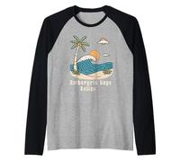 Recordatorio de Vacaciones en Belice Recuerdo de Ambergris Caye Belice Camiseta Manga Raglan