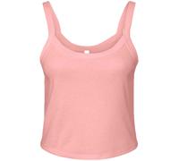 Recortada Tirante Fino Camiseta de Bella + Lona Mujer Micro Costilla Chaleco