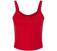 Recortada Tirante Fino Camiseta de Bella + Lona Mujer Micro Costilla Chaleco