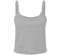 Recortada Tirante Fino Camiseta de Bella + Lona Mujer Micro Costilla Chaleco