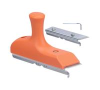 Recortador de bandas de bordes, cepilladora de mano para rebabas, planificador de esquinas rectas limpias con correa para colgar, cepilladora de esquina de mano de precisión para abdominales, diseño