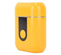 Recortador de Barba Eléctrico, IPX6 Resistente Al Agua Tipo C Cortador de Barba de Carga Agarre Cómodo para Hombres para Recortar (Naranja)