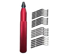 Recortador de bordes de mano, desbarbado de metal con piezas de corte afilado, adecuado para necesidades de taller escolar, juego de corte manual